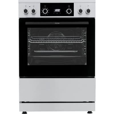 ETNA FI660RVS - Inductiefornuis (60 cm) - RVS look - Energielabel A - 4 inductie zones met automatische pandetectie - oven inhoud 60 liter - touch control bediening en digitale timer met uitschakelfunctie - opberglade