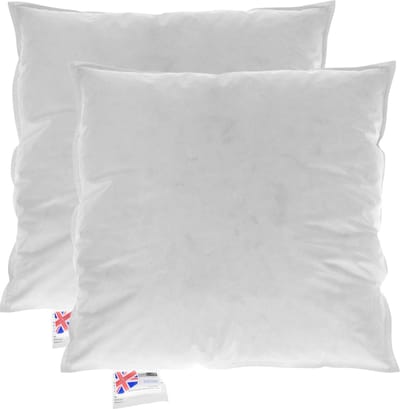Homescapes Kussenvulling Set van 2 – 30x30 cm – Ganzendons & Veren Binnenkussens – 100% Katoen Tijk – OEKO-TEX® & RDS Gecertificeerd