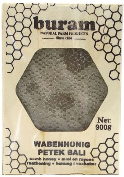 Buram Natuurlijke Honingraat Honing Premium Houten Doos 900g
