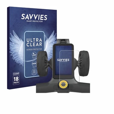 Savvies - Screenprotector voor PowaKaddy CT12 GPS - Folie Beschermfolie transparant 18 Stuks