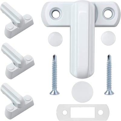 4 Pack Sash Jammer Blokker - Deur- en Raamslot Anti-Diefstal - Verhoog de Veiligheid van PVC/uPVC Ramen en Deuren met Extra Beveiliging