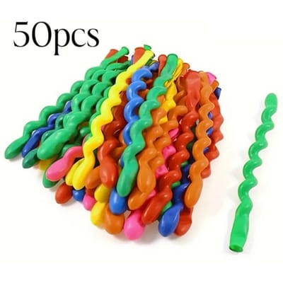20/50 stuks veelkleurige spiraal lange ballon unieke twist spiraal latex ballon bruiloft gefeliciteerd met je verjaardag vakantiedecoraties kinderspeelgoed Other
