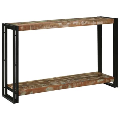 vidaXL - Wandtafel - Multikleur - 120 - x - 33 - x - 75 - cm - Massief - Gerecycleerd - Hout