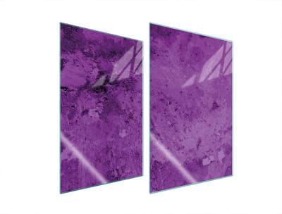 TMK ArtDeko Serie - Glazen Beschermplaat - 2x35x52 cm - Violett - Veelzijdig