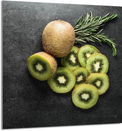 TMK ArtDeko Serie - Glazen Keukenpaneel - 60x65 cm - Kiwi