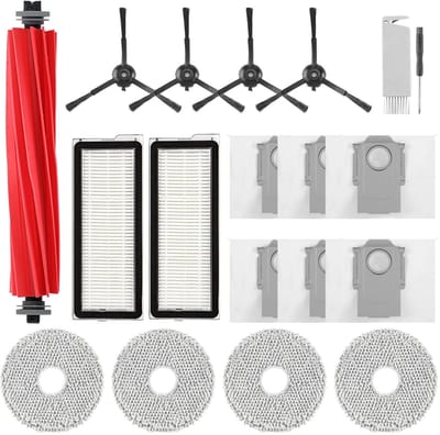 Dailygoods- Accessoires Vervangend voor Roborock Q Revo S - Hoofdborstel - Zijborstels - HEPA-Filters - Reinigingsdoeken - Stofzakken - Reinigingsborstel - Robotstofzuigeronderdelen