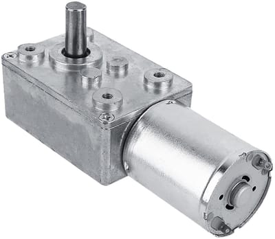 Motor met Tandwielkast - DC Motor - Automatiseren van Apparaten - Hoog Koppel - 12 Volt - Zilverkleurig