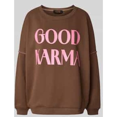 Relaxed fit sweatshirt met ronde hals