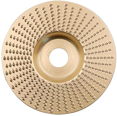Houtsnijwerkschijf - Vormschijf - Houtbewerking - Hoog koolstofstaal - 16 mm asgat - Goud