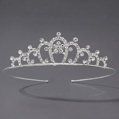 Kroon voor dames-Prinsessenkroon-Diadeem-Kroon-Strass-Elegant en Duurzaam - Geschikt voor Verschillende Gelegenheden-Haarsieraad-Stijl 10
