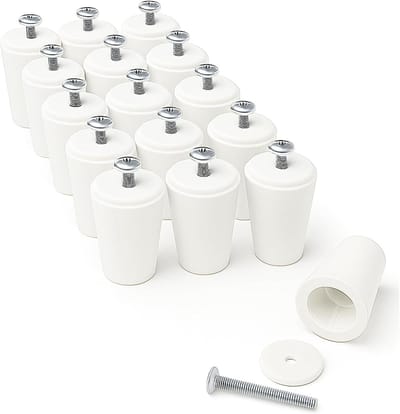 Rolluikstopper PVC - Raamafslag reserveonderdeel - Rolluiken repareren - Versterkte wanden stevig - Dikte tot 16mm - Wit