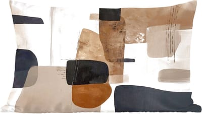 Sierkussens - Kussentjes Woonkamer - 60x40 cm - Vlakken - Abstract - Zwart - Strepen