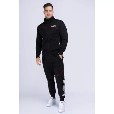 Lonsdale London GEDDINGTON Trainingspak zwart XL - Polyester - Street wear