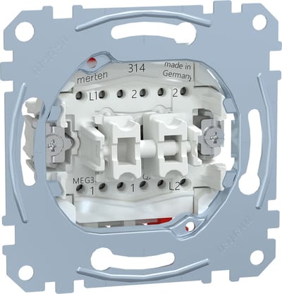 Sokkel - Wissel/wisselschakelaar - Merten - Schneider Electric - MTN3126-0000