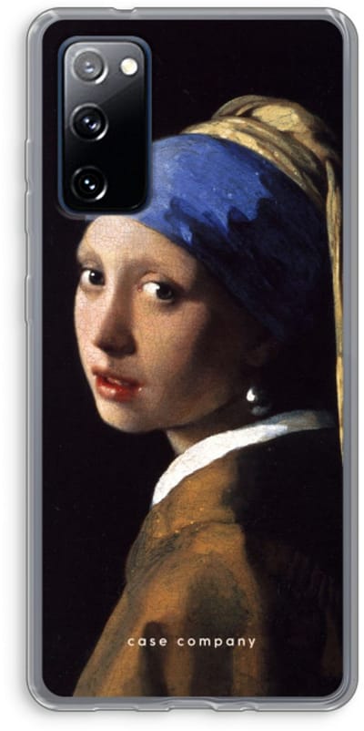 Hoesje geschikt voor Samsung Galaxy S20 FE / S20 FE 5G hoesje - The Pearl Earring - Soft Cover Telefoonhoesje - Bescherming aan alle Kanten en Schermrand
