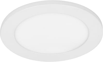 OSRAM Essential LED Downlight Zij-Hoofdlamp 175mm 18W, inbouwspot warm wit 3000K, plafondspot aluminium wit