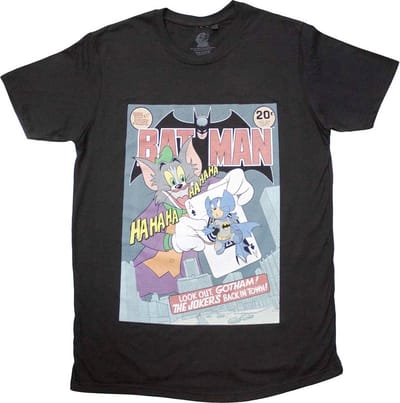 Tom And Jerry - Comic Heren T-shirt - S - Zwart
