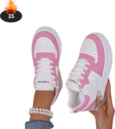 Livano Schoenen Dames - Sneakers - Comfortabel - Sportief - Casual - Volwassen - Roze - Maat 35