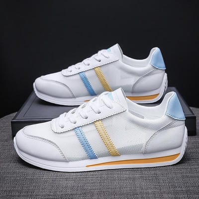 Zomer Nieuwe A-Gump Schoenen Dames Koreaanse Versie van Sportschoenen Ademende Mesh Schoenen Student Witte Schoenen Dames Hardloopschoenen 40 gray