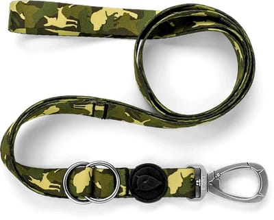 Morso - Hondenriem Verstelbaar - Gerecycled - Full Metal Dog - Bruin - 75-230X1.5 cm