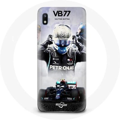 Hoesje voor Samsung Galaxy A10 Formule 1 Valtteri Bottas F1 Racing Driver Zwart zwart