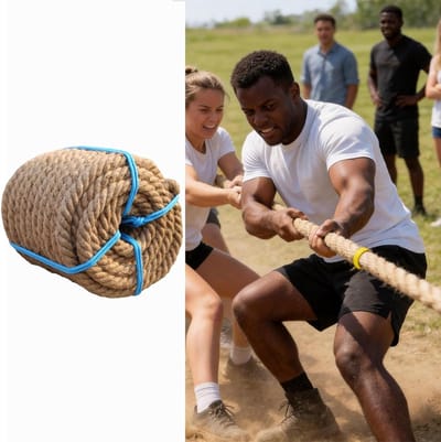 Jute Touw - Hennep Touw - Touwtrekken Tuinieren - Duurzame Gedraaide Constructie - 10 meter - Natuurlijk Bruin