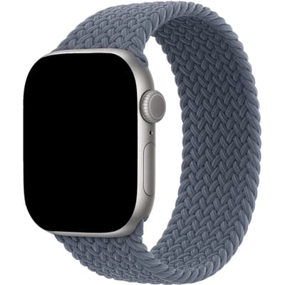 2+1 | Apple Watch Bandje Onyx - Gevlochten - Solo - Nylon - Ankerblauw