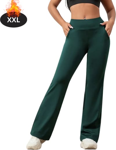 Livano Trainingsbroek Dames - Sportbroek - Trainingsbroek Lang - Trainingspak - Sportkleding - Donkergroen - XXL