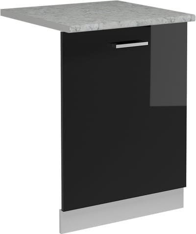 Vicco R-Line Vaatwasserfrontpaneel – 60 cm, WB Marmer Zwart hoogglans