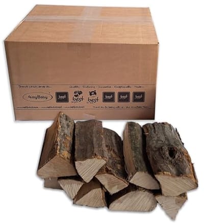 Eikenhout voor Vuurschaal en Grill - Droog Haardhout, Klaar voor Oven, 25 cm, 15 kg