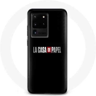 Coque - MANIACASE - Samsung Galaxy S20 Ultra - Noir - Souple - La casa de papel Logo