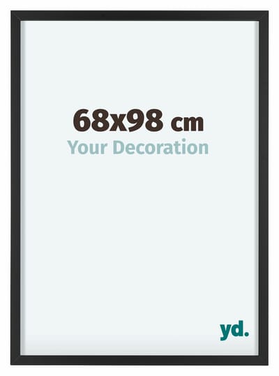 Your Decoration - Fotolijst 68x98 cm - Aluminium - Zwart - Virginia