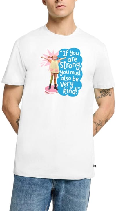 Pippi Langkous Gestrekte Pippi Met Spreuk Premium T Shirt Heren