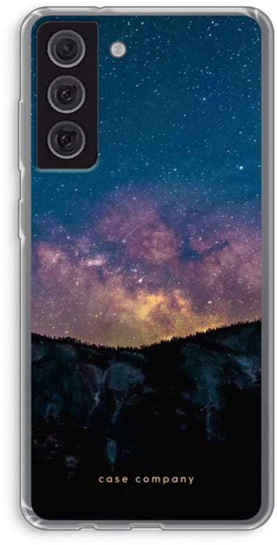 Case Company® - Hoesje geschikt voor Samsung Galaxy S21 FE hoesje - Travel to space - Soft Cover Telefoonhoesje - Bescherming aan alle Kanten en Schermrand