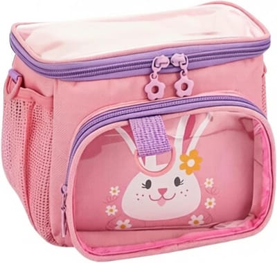 Kinderfietsmand - Opbergtas Stuur - Spullen Vervoeren - 2-in-1 Ontwerp - 21 x 12 x 19 cm - Roze