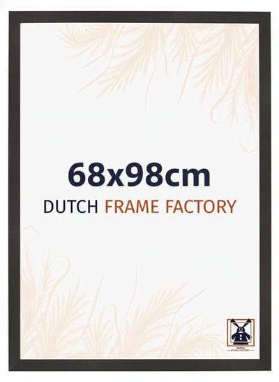 Fotolijst 68x98 cm - MDF - Zwart Mat - Benno