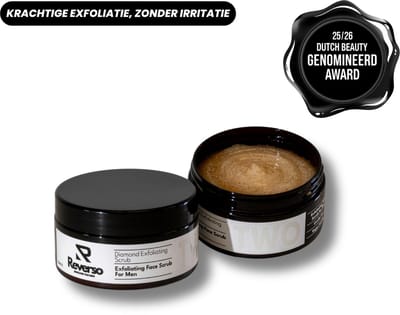 Reverso Diamond Exfoliating Scrub - Plantaardige Gezichtsscrub - 100ml - Voor Mannen - Alle Huidtypen