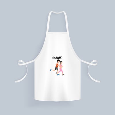 Akyol - hardloop met eigen naam Keukenschort - Hardlopen - hardloper - sport - 82 bij 71 cm