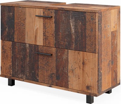 Vicco Ilias Wastafelonderkast – 80 x 60.8 cm met 2 laden Eiken rustiek
