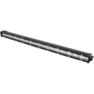Barre de Lumière de Travail LED 19 pouces 12‑24V 54W Phare Spot Auxiliaire Lampe de Travail Conduite pour Camions Tout-Terrain VTT UTV Bateaux black