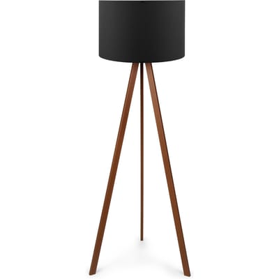 Asir - Vloerlamp - Zwart en Bruin - 140 x 38 cm