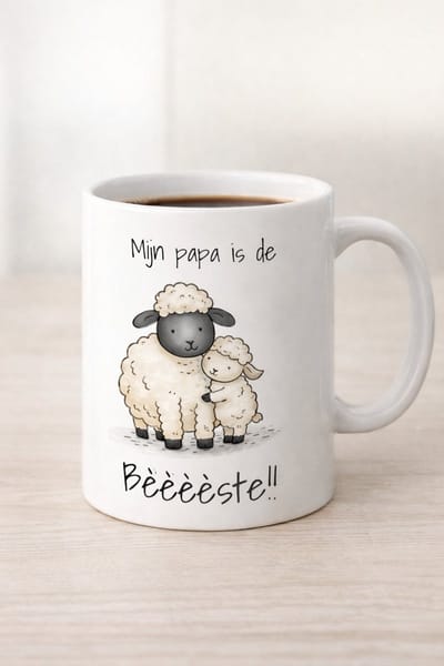 Papa - Mok - Vaderdag - Origineel cadeau - Cadeau papa - Koffiemok - Mok papa - Mijn papa is de beste - Lief grappig cadeau - Grappige mok -