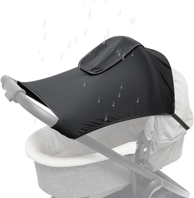 Kinderwagen Parasol - Luifel Kinderwagen - Bescherming Buiten - Dubbele Richting - Opvouwbaar Ontwerp - Zwart