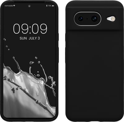 kwmobile telefoonhoesje geschikt voor Google Pixel 8 - Hoesje met siliconen coating - Smartphone case in zwart