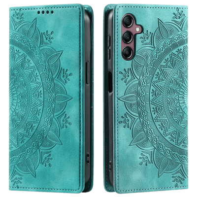 Comfycase Samsung Galaxy S24 FE Zacht Mandala Book Hoesje Groen