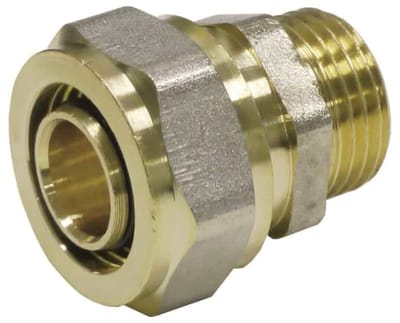 Schroefkoppeling, Knelkoppeling 16mm, Koppeling 16 x 1/2, Buitendraad 1/2" AG