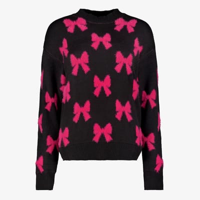 TwoDay dames trui met roze strikken - Maat L