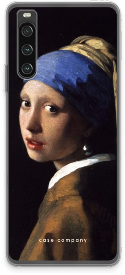 Case Company® - Hoesje geschikt voor Sony Xperia 10 IV hoesje - The Pearl Earring - Soft Cover Telefoonhoesje - Bescherming aan alle Kanten en Schermrand