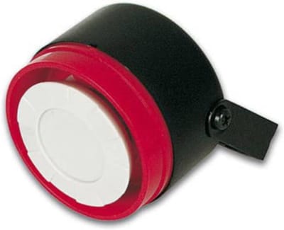 Alarm Sirene - Geluidssignaal Sirene - Beveiliging Huis - Waterdicht ABS-kunststof - 40 x 55mm - Wit/Rood