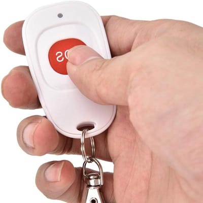 Noodknop Alarm - Draadloos Hulp Systeem - Snelle Hulp - Lange Batterijduur - Compact Formaat - Wit